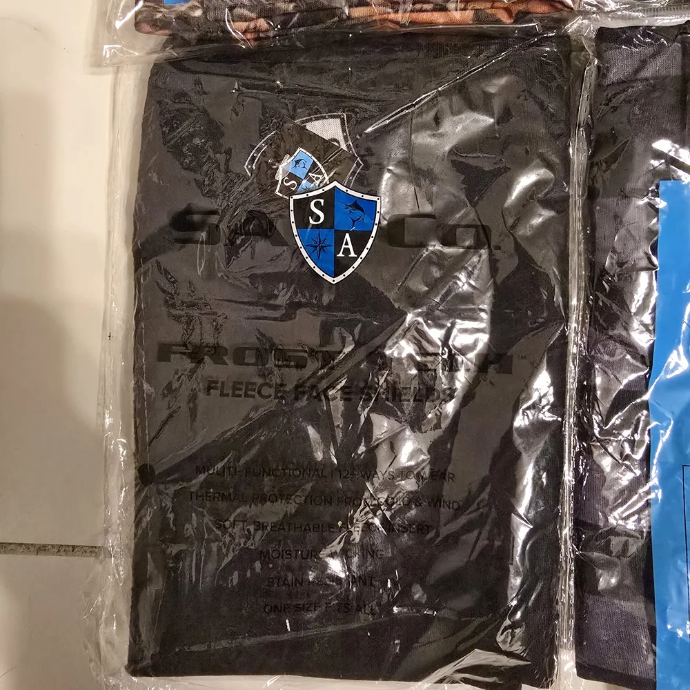 SA Frost Tech Fleece Face Shields - Lot Of 4 - NEW!